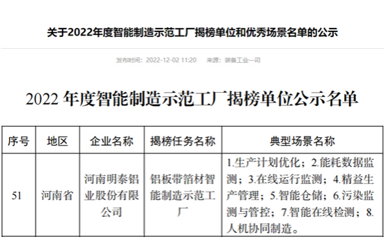 實(shí)至名歸！明泰榮膺“國字號(hào)”智能制造示范工廠
